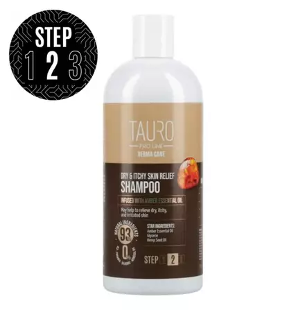 Tauro Derma Care Dry & Itchy Skin shampoo koiran ja kissan kuivalle ja kutisevalle iholle 400 ml - Koiran shampoot ja hoitotuotteet - 5730 - 1