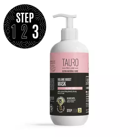 Tauro Natural Care Volume Boost Mask tuuheuttava maski koirille ja kissoille 400 ml - Koiran shampoot ja hoitotuotteet - 6550 - 1