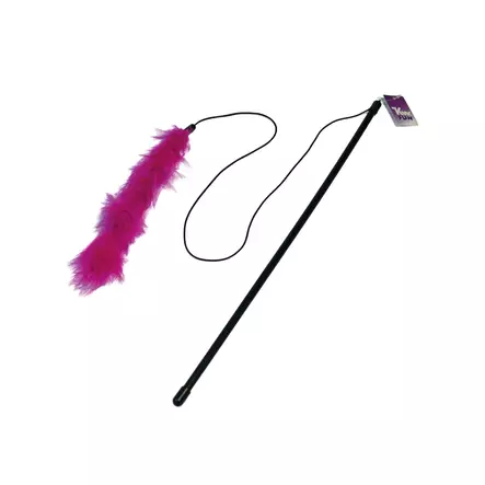 KW Kissan onkilelu isolla höyhenellä 47 cm - Kissan huiskat - 5541 - 1