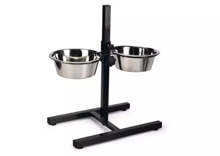 Beeztees Säädettävä ruokakuppiteline sis. 2 x 1,63 L kupit - Koiran kupit ja ruokailualustat - 5543 - 1