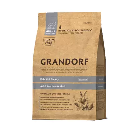 Grandorf Adult Medium & Maxi Rabbit & Turkey 3 kg - Grandorf - 6364 - 1
