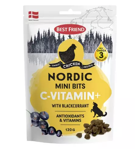 Best Friend Nordic Mini Bits C-Vitamin+ kana 120 g - Koulutusherkut - 5556 - 1