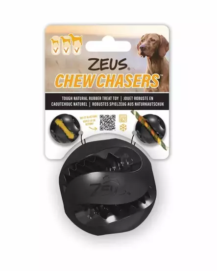 Zeus Chewchasers Treat Ball 7,5 cm koiran aktivointilelu - Koiran kumi- ja lateksilelut - 5617 - 1