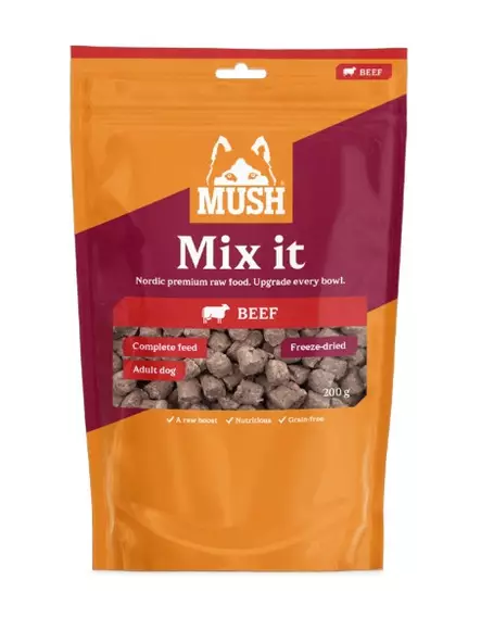 Mush Freeze-Dried Mix It beef - pakastekuivattu nauta 200 g - Mush - 5688 - 1