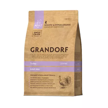 Grandorf Adult Mini Turkey koiran kuivaruoka pienille koirille 3 kg - Grandorf - 6369 - 1